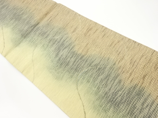 JAPANESE FUKURO OBI / PULP CLOTH / KINGINSAI / ABSTRACT STRIPE